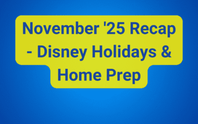 November ’25 Recap – Disney Holidays & Home Prep