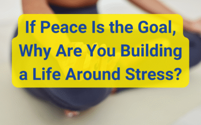 If Peace Is the Goal, Why Are You Building a Life Around Stress?