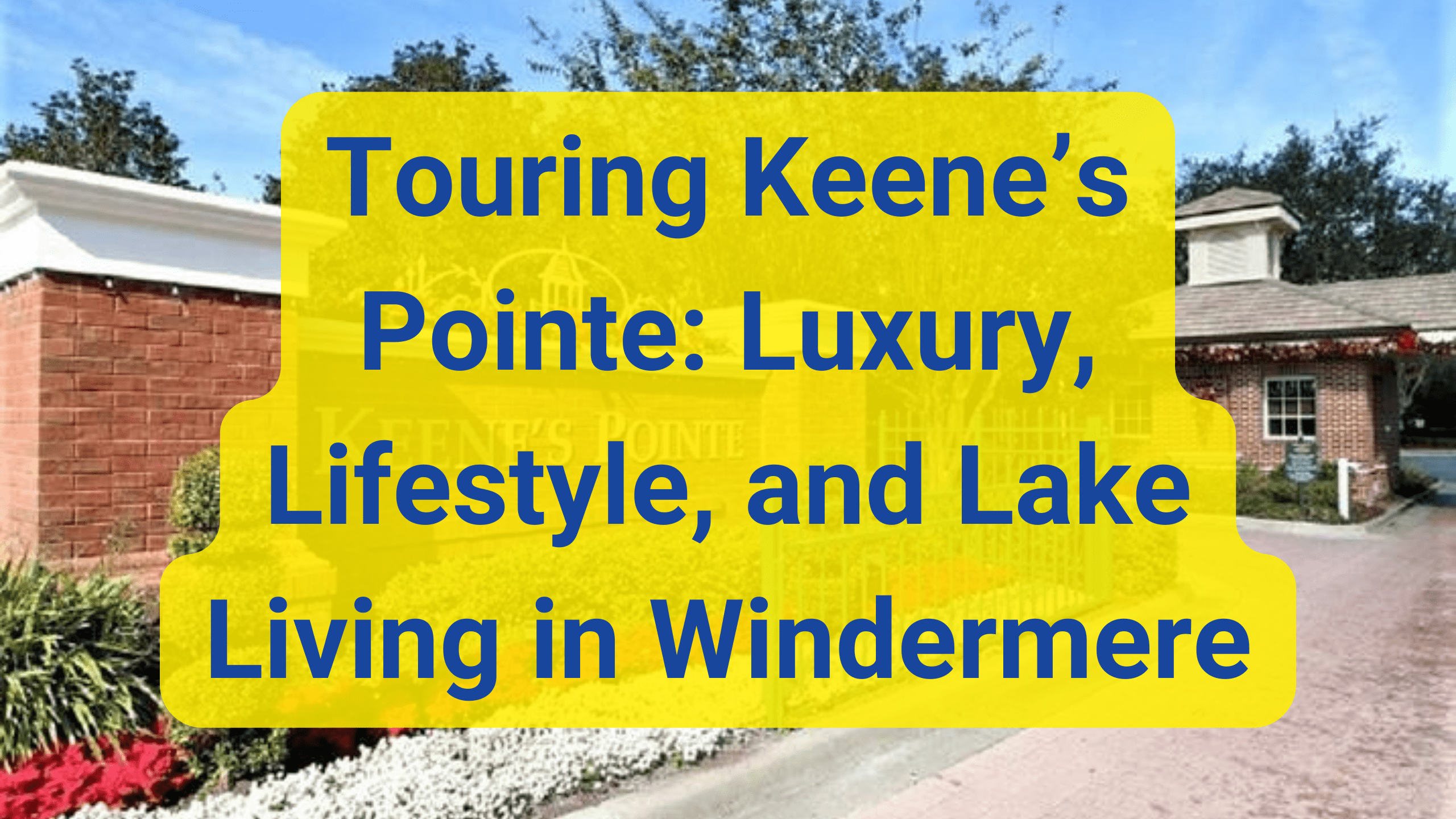 Touring Keene’s Pointe Luxury, Lifestyle, and Lake Living in Windermere Step inside Keene’s Pointe in Windermere—where luxury homes, lakefront living, and world-class amenities come together just minutes from Disney. A must-see for discerning buyers!