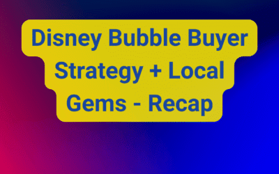Month 8 Recap – Disney Bubble Buyer Strategy + Local Gems