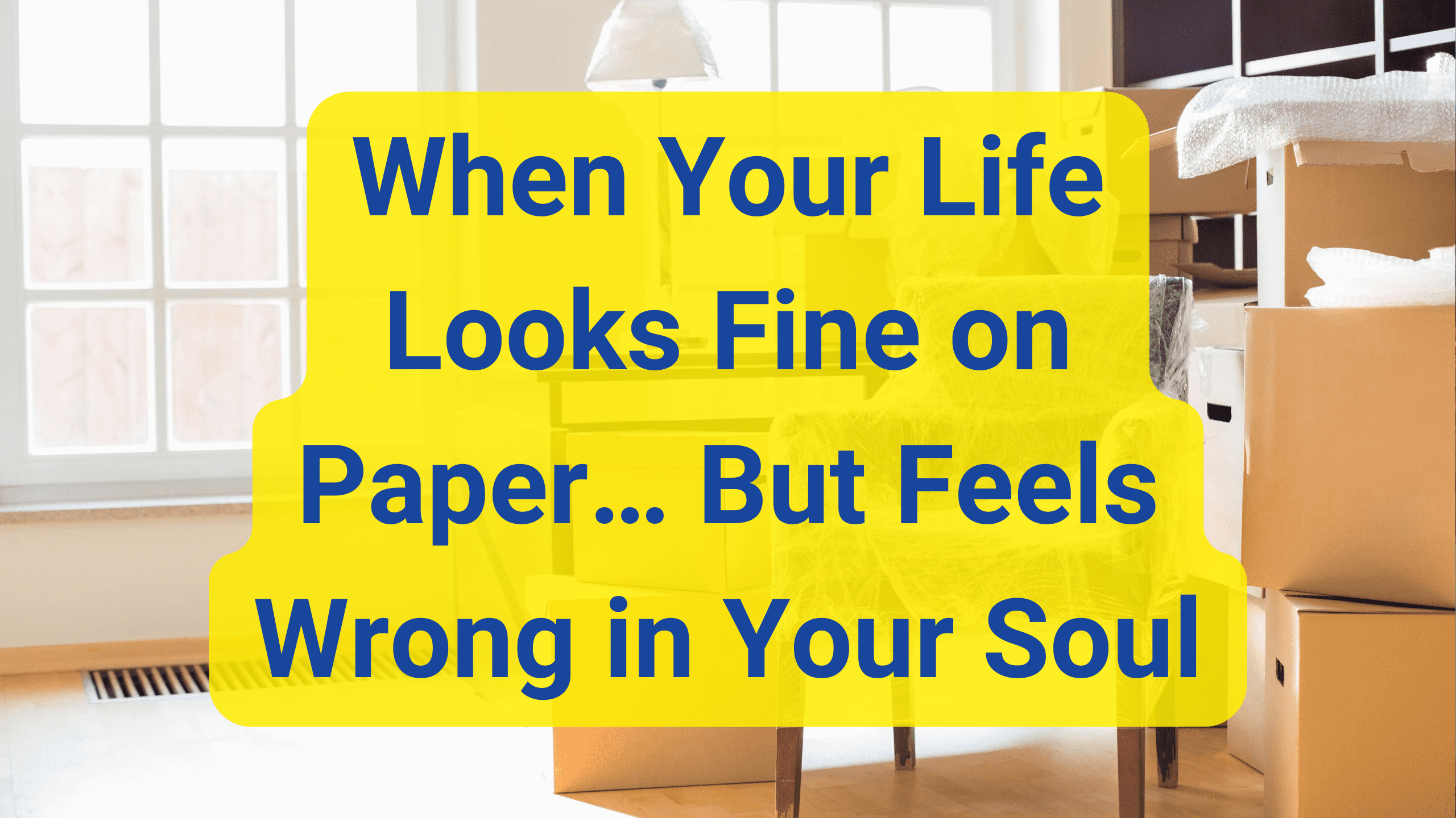 When Your Life Looks Fine on Paper… But Feels Wrong in Your Soul Feeling stuck even when everything looks right? This soulful read explores why your next chapter might not need a new plan—just a new place that aligns with who you truly are.