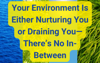 Your Environment Is Either Nurturing You or Draining You…There’s No In-Between