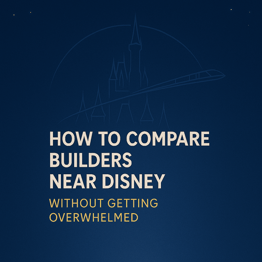 how to compare home builders near disney world