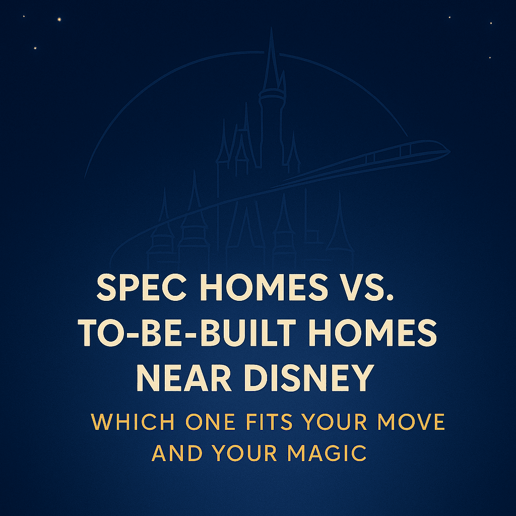 spec homes versus to be built new homes near disney world