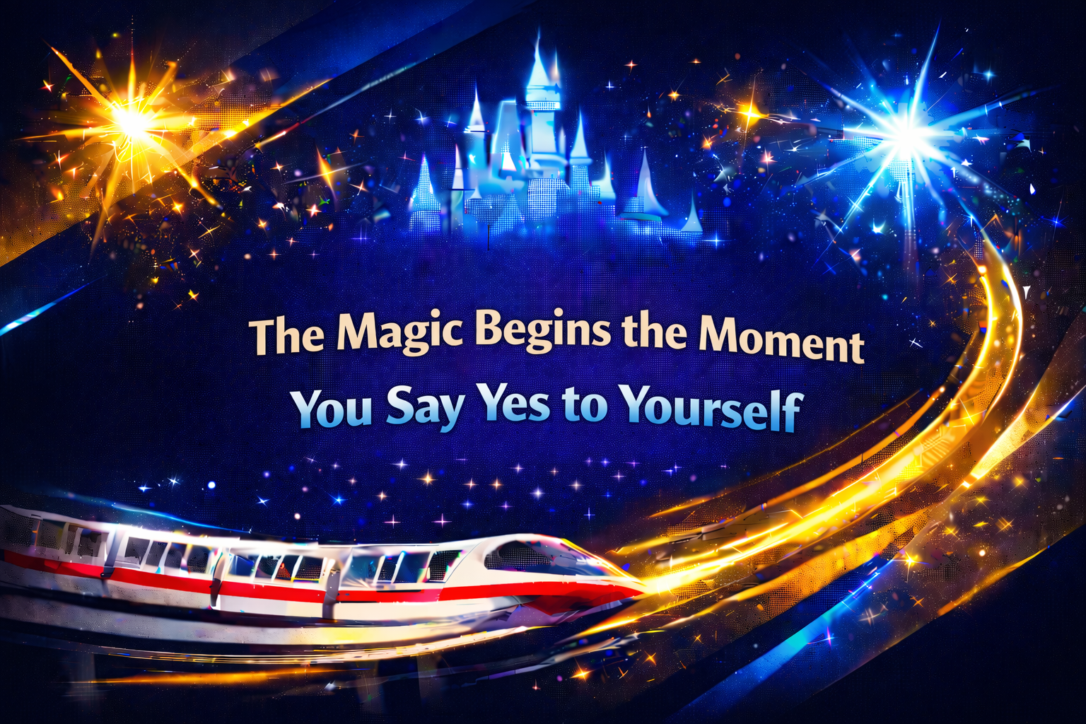 the magic begins the moment you say yes to yourself