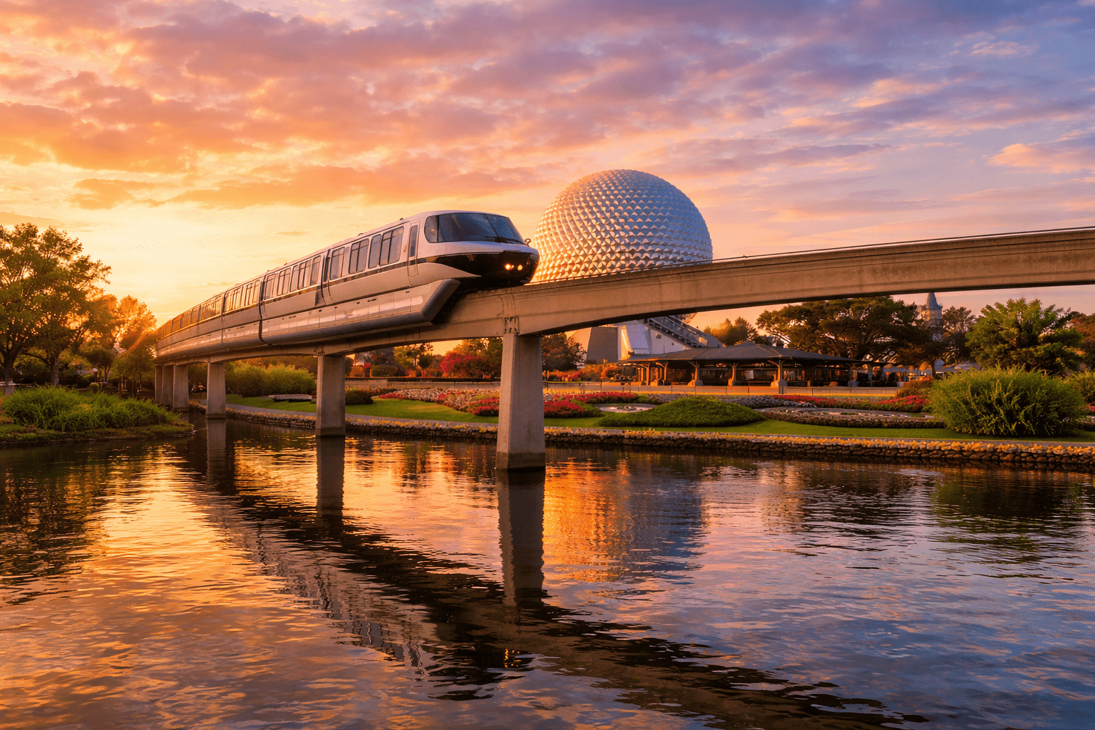 living near disney world monorail ride