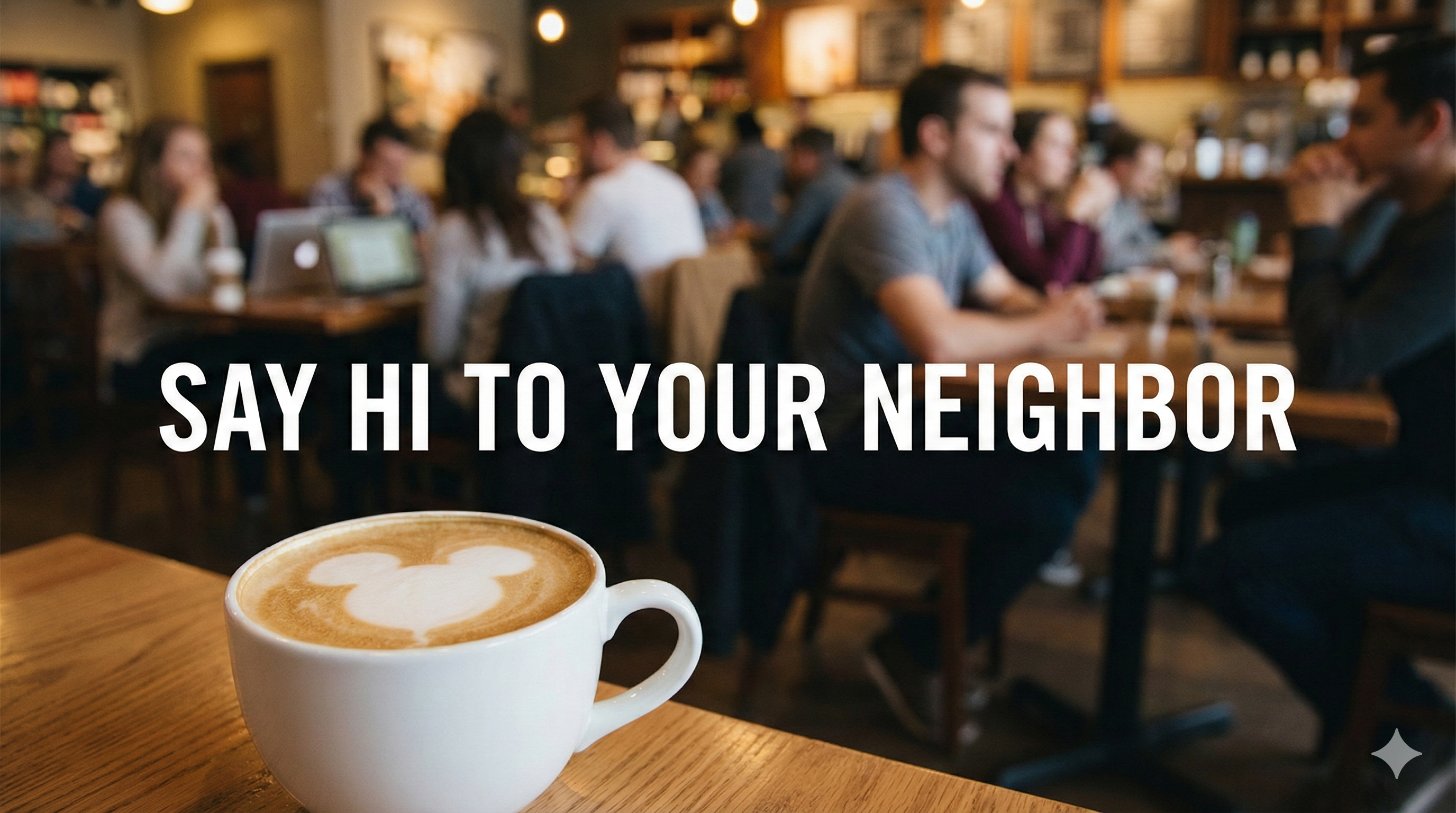 say hi to your neighbor disney coffee